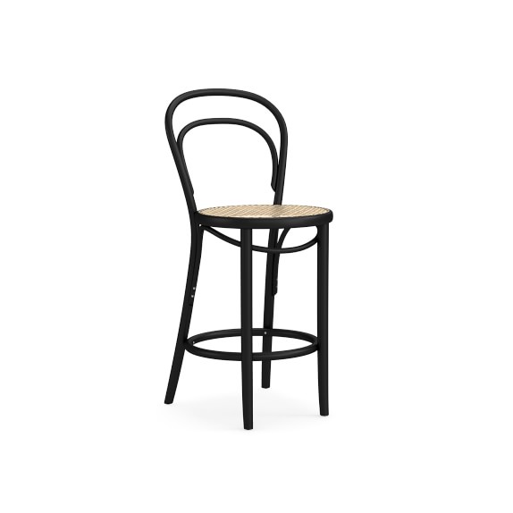 caned bar stool