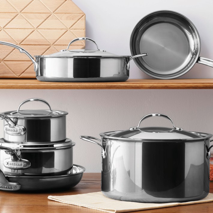 Hestan NanoBond™ StainlessSteel 10Piece Cookware Set Williams Sonoma