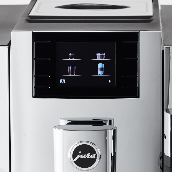 JURA E8 Chrome Fully Automatic Espresso Machine Williams Sonoma