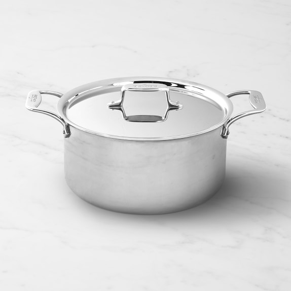 All-Clad D55508 D5 Polished  5-Ply 8-qt Stock Pot with Lid. 