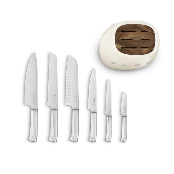 Smeg 6Piece Knife Block Set Williams Sonoma