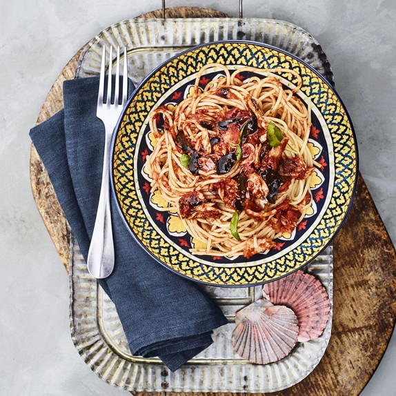 Sicily Ceramic Pasta Bowls - Set of 4