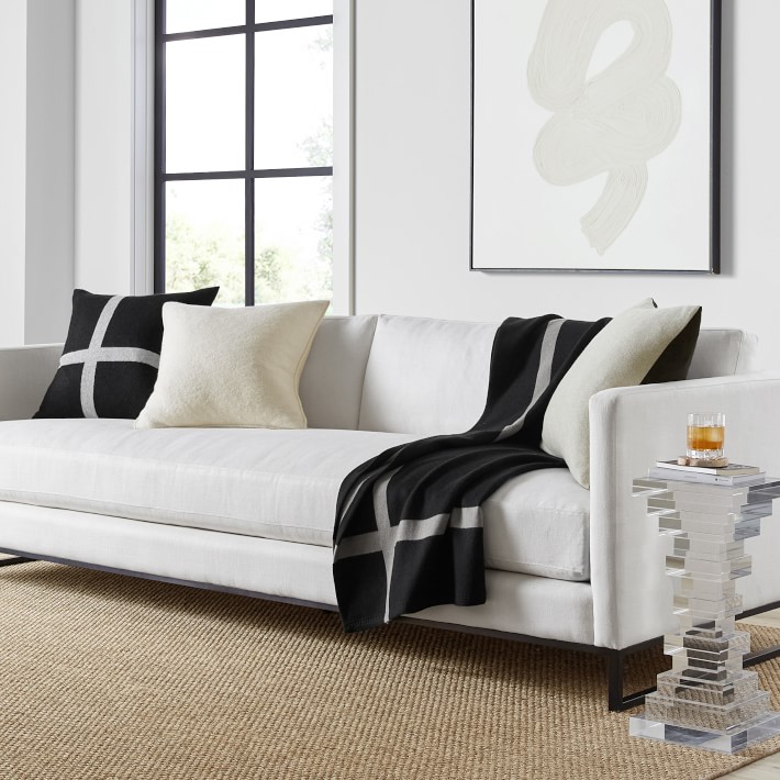 Cashmere & Wool Equestrian Throw Blanket Williams Sonoma