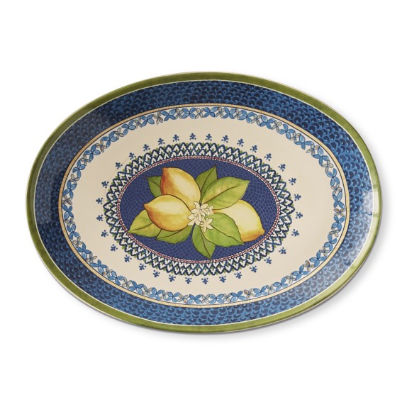 large oval ceramic serving platter