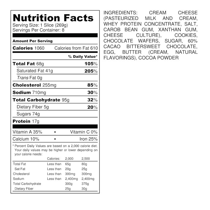 The Cake Bake Shop's Chocolate Cheesecake Online Baked Goods Williams Sonoma