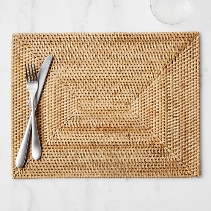 Light Woven Rectangular Placemat Williams Sonoma