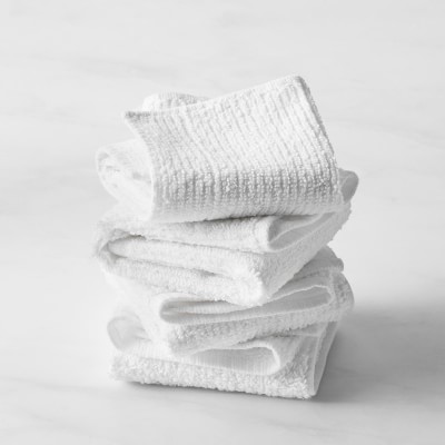 Bar Mop Dishcloths, Set of 4, White