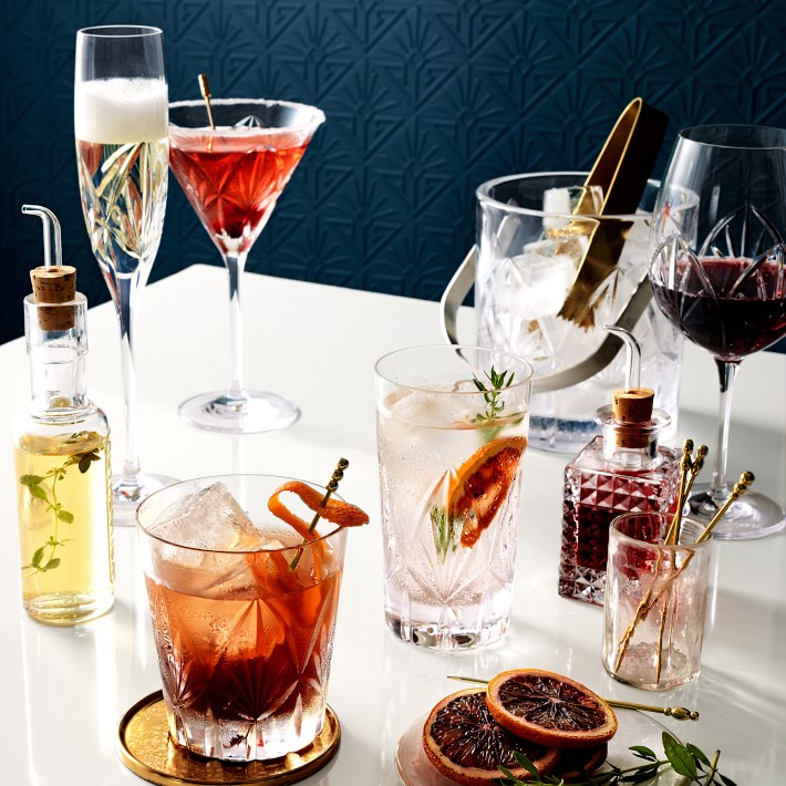 Antique Brass Cocktail Picks Set of 6 Bar Accessories Williams Sonoma