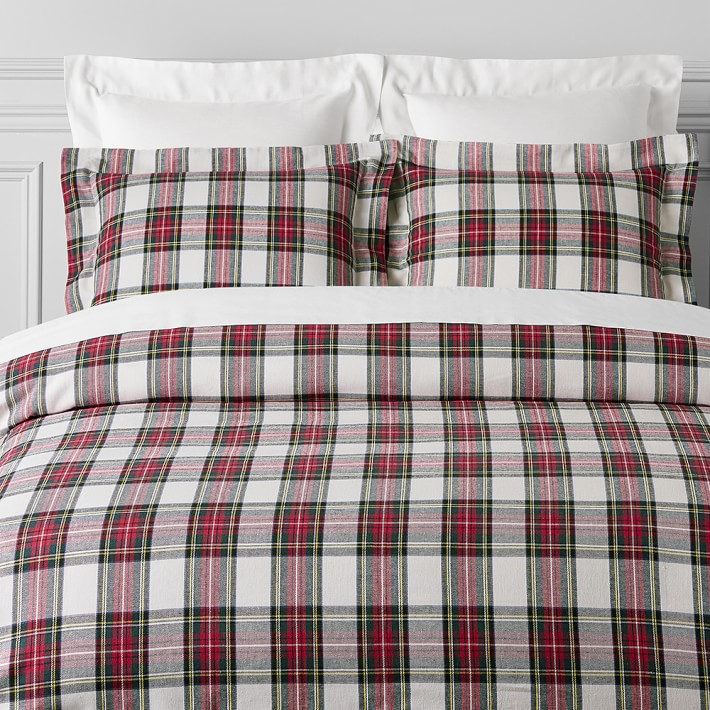 christmas plaid duvet