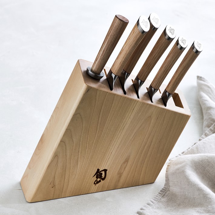 Shun Hikari 7Piece Knife Block Set Williams Sonoma