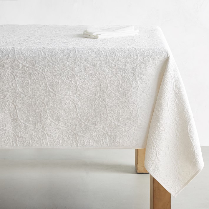 Vine Floral Boutis Tablecloth Williams Sonoma