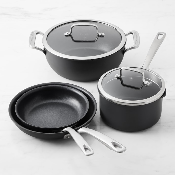 Cuisinart Hard Anodized Nonstick 6Piece Cookware Set Williams Sonoma