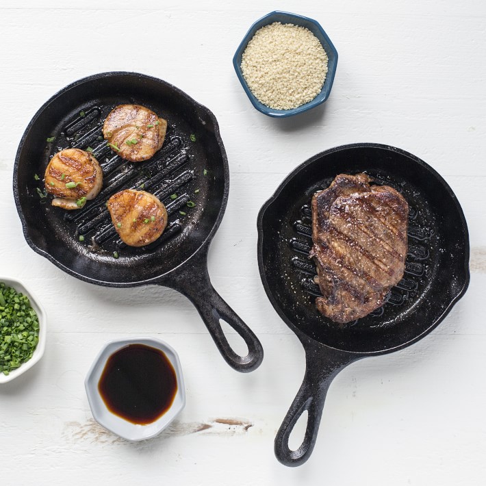 Lodge Seasoned Cast Iron Square Grill Pan Williams Sonoma