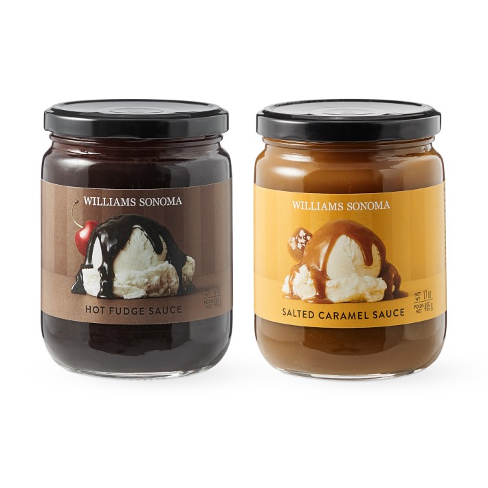 Williams Sonoma Hot Fudge & Caramel Sauce Set Williams Sonoma