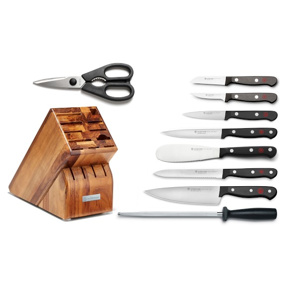 wusthof classic 10pc knife block set