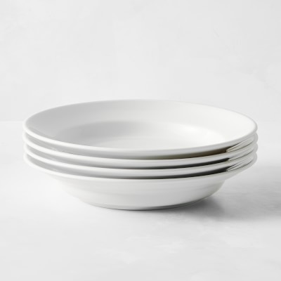 Apilco Très Grande Porcelain Soup Plate, White, Each