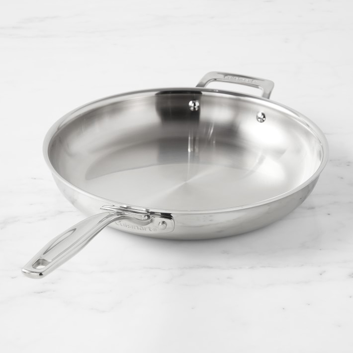 Cuisinart Custom-Clad 5-Ply Stainless-Steel Skillet | Williams Sonoma