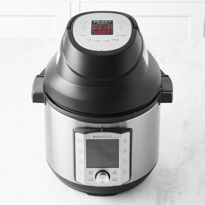 Included Extra Accessories EOSAGA Air Fryer Lid for Instant Pot 6 Quart & 8 Quart Electric Pressure Cooker Lid with 7 Optional Presets and LED Touchscreen Turn Your Pressure Cooker into Air Fryer 95% Less Oil 
