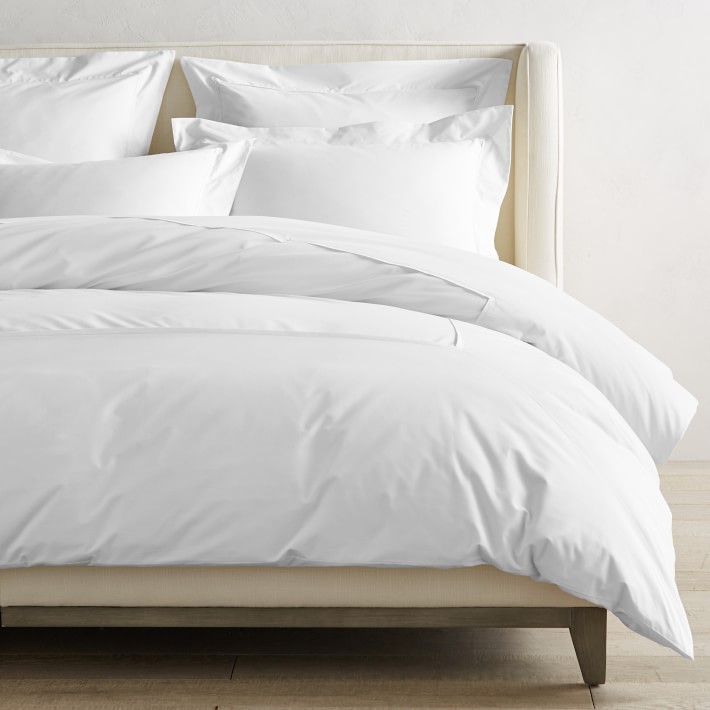 organic percale duvet cover