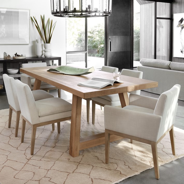 Holt Rectangular Dining Table & Laguna Dining Chairs Williams Sonoma