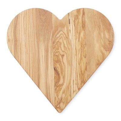 Olivewood Heart Cheese Board | Williams Sonoma