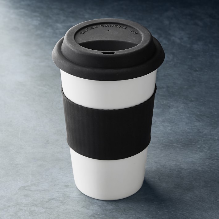 porcelain tumbler with lid