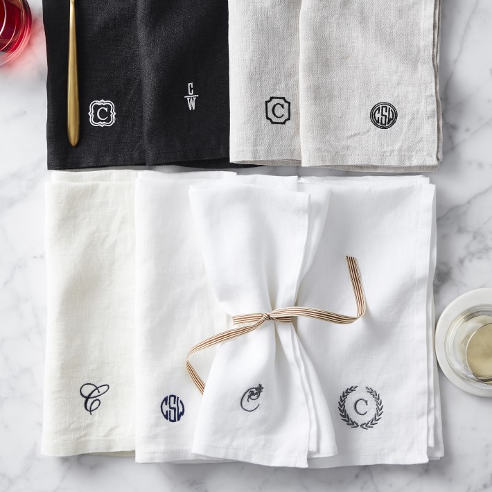 Italian Washed Linen Napkins, Set of 4 Williams Sonoma