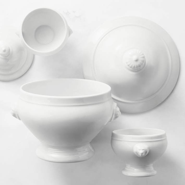 Apilco Lion's Head Porcelain Soup Bowls & Tureen | Williams Sonoma CA ...