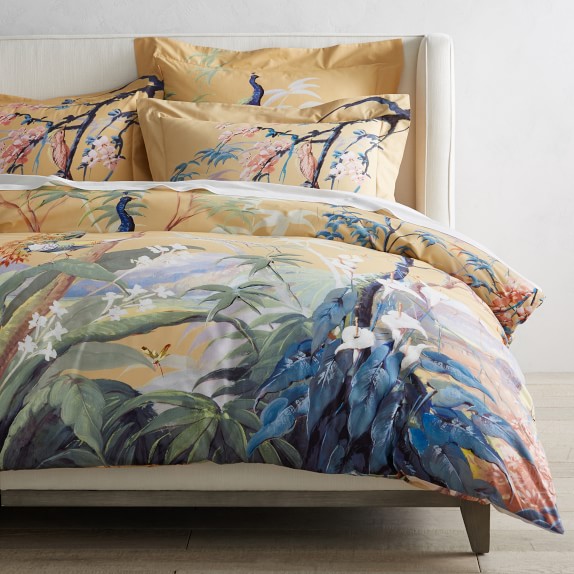 peacock design duvet cover