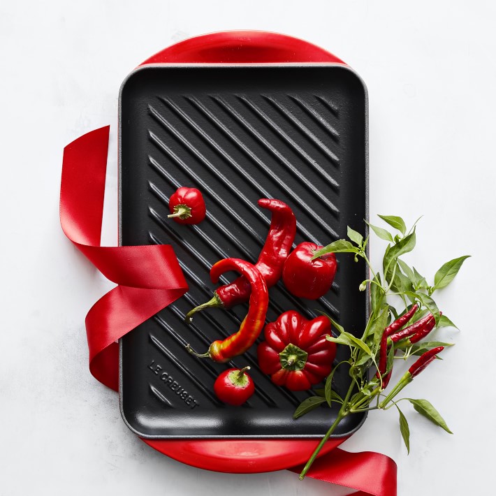Le Creuset Cast Iron Skinny Grill Pan Williams Sonoma