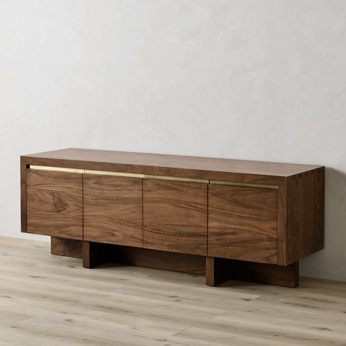 Walnut 4 Door Console Table | Williams Sonoma