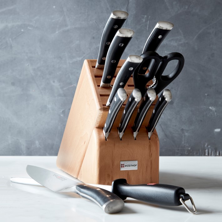 Wüsthof Classic Ikon 12Piece Knife Block Set Williams Sonoma