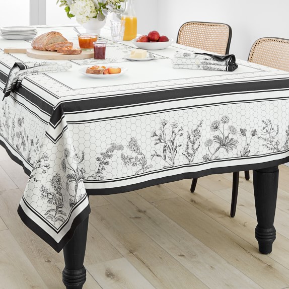 Williams Sonoma 70x 108 Italian Washed Linen Tablecloth Beautiful Gray 