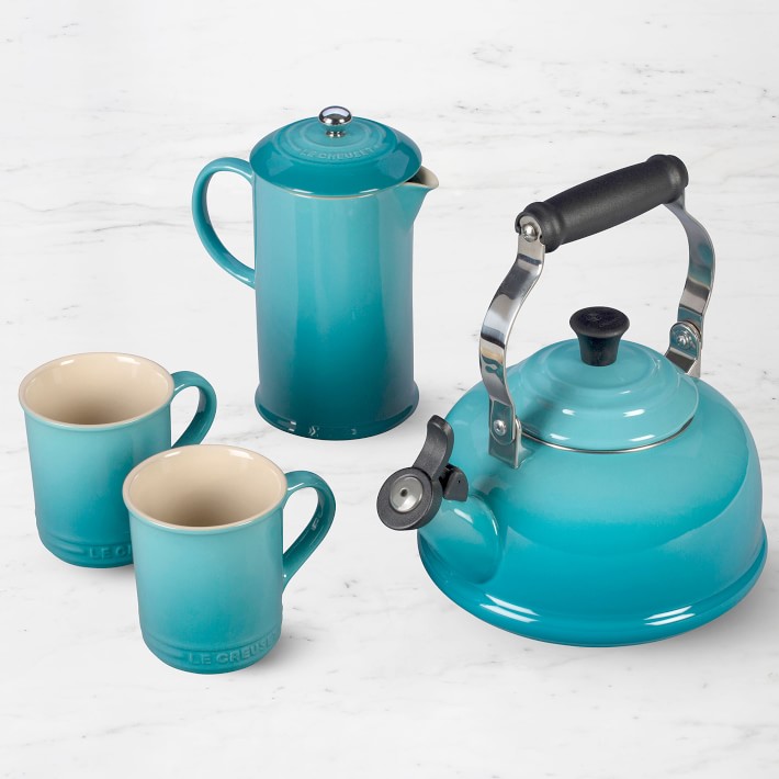 le creuset classic tea kettle ocean