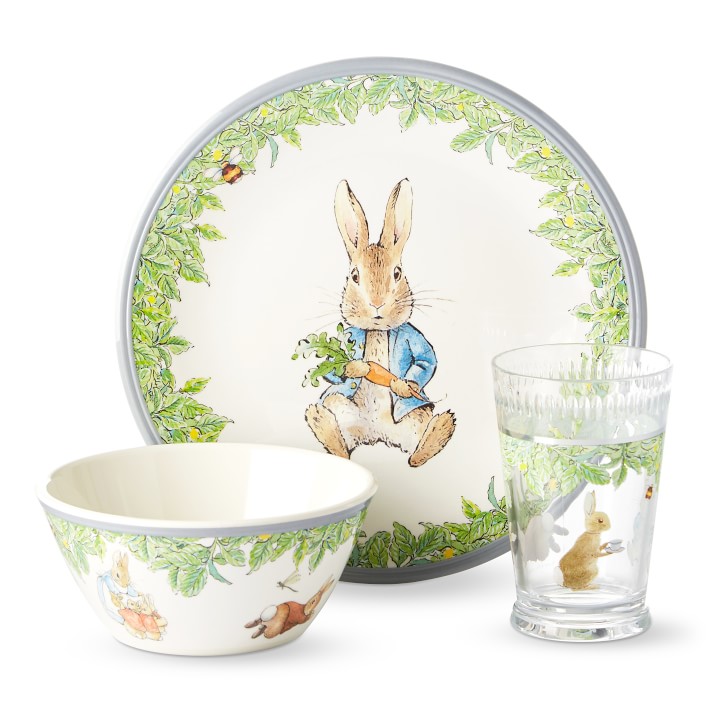 Beatrix Potter Peter Rabbit Child's Bamboo Plate Organic Dinnerware Home/Garden 