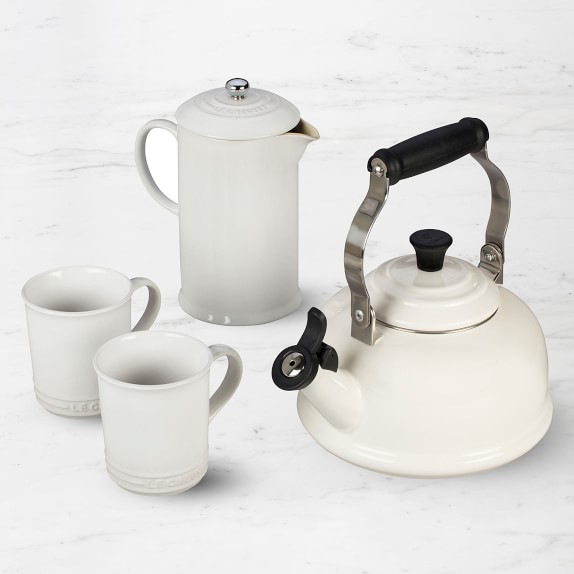 le creuset white tea kettle