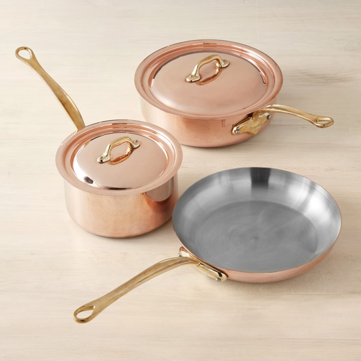 Mauviel M'150 B Copper 5-Piece Cookware Set | Williams Sonoma