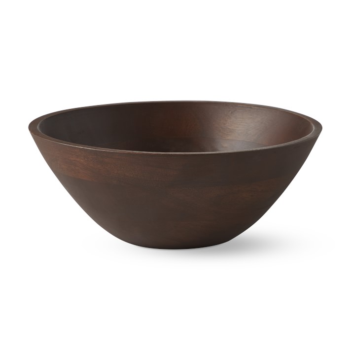 Dark Wood Salad Bowl Williams Sonoma