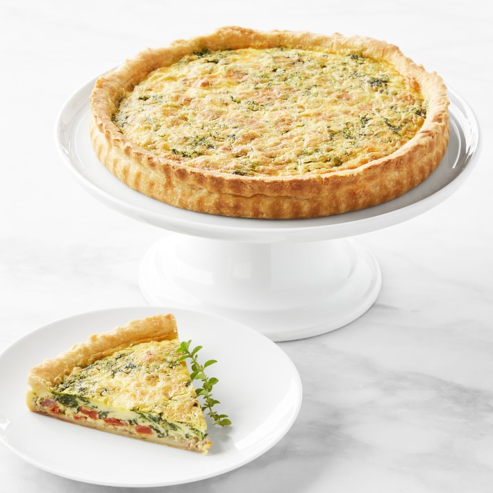 PieconicNY Sundried Tomato, Bacon & Onion Quiche, 9" Williams Sonoma