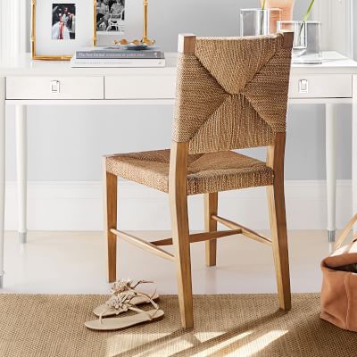 woven rush seat dining chairs