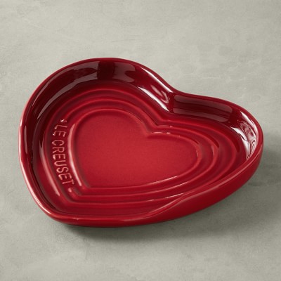Details about   Le Creuset Heart Spoon Rest Cherry Red 17cm/6.6" From Japan 