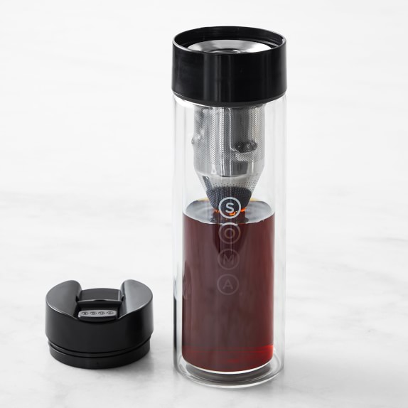 SOMA Glass Brew Bottle, Black 