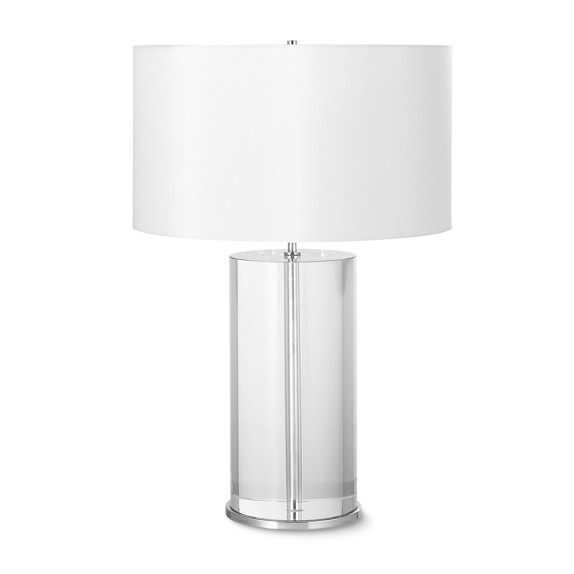 glass cylinder table lamp