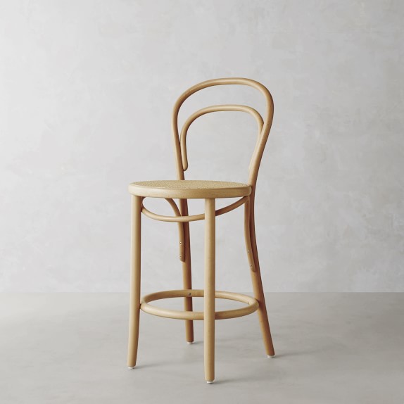 caned bar stool