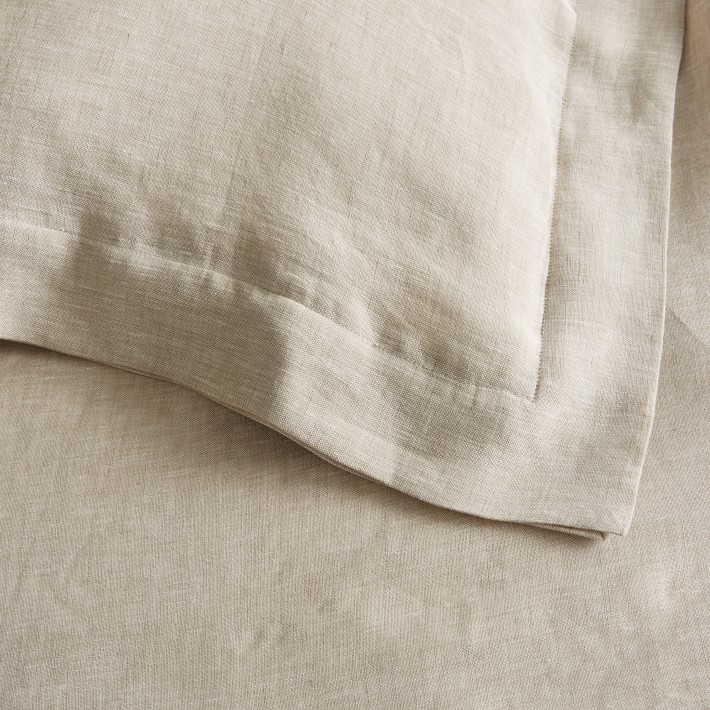 Chambers Linen Luxury Duvet Cover & Pillow Shams Williams Sonoma