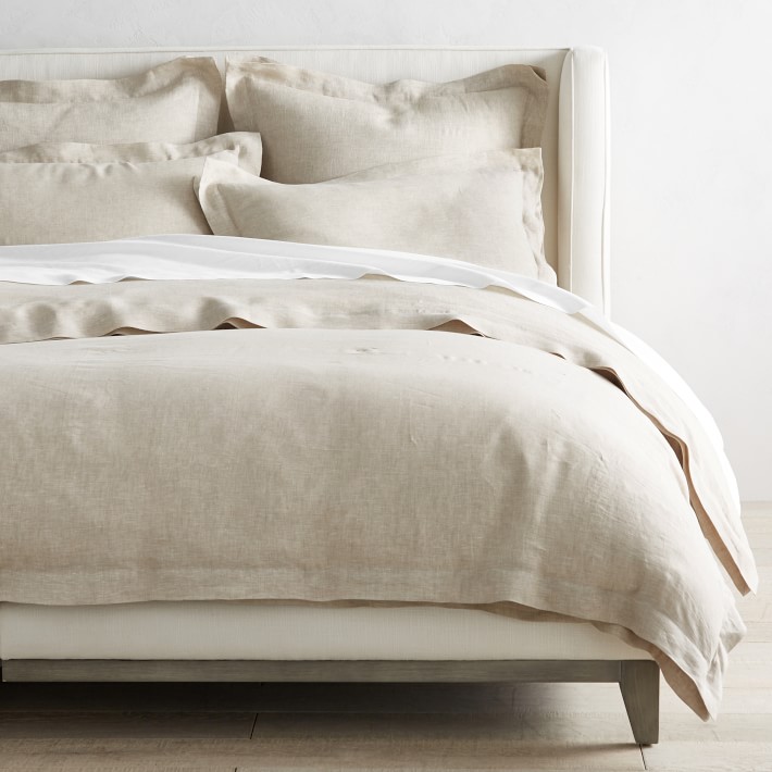 Chambers Linen Luxury Duvet Cover & Pillow Shams Williams Sonoma