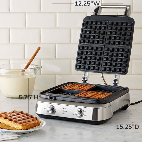 breville waffle maker 4 square