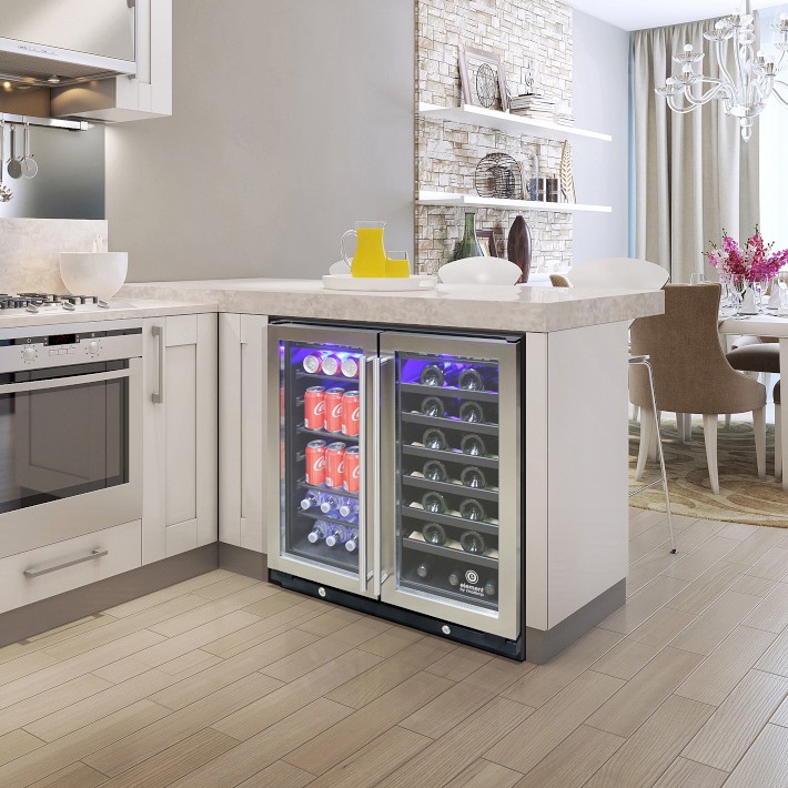 Vinotemp 30Inch Wine & Beverage Cooler Williams Sonoma