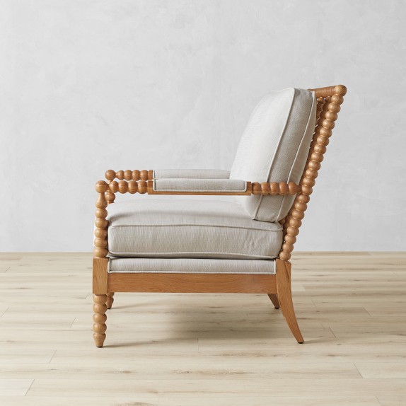 wooden spindle armchair