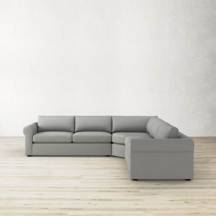 Whidbey 3Piece LShape Sofa Corner Wedge Williams Sonoma